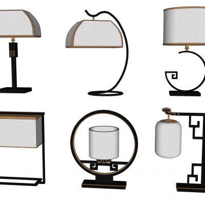 新中式台灯组合