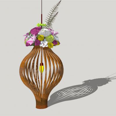 花艺灯笼吊灯