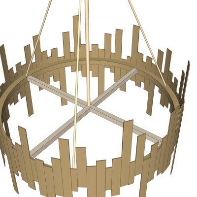 金属餐厅中式吊灯