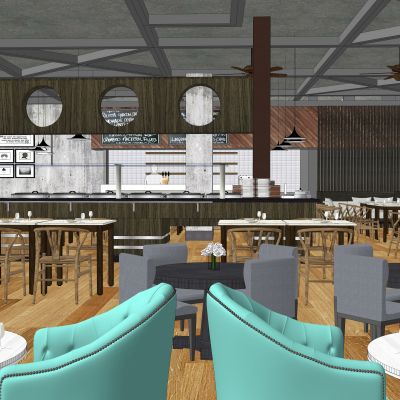 美式loft自助餐厅