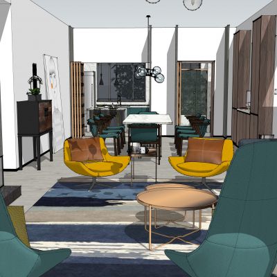 室内家装整体方案SU模型