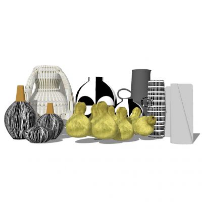 SU精品组合摆件