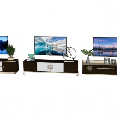 新中式电视柜组合