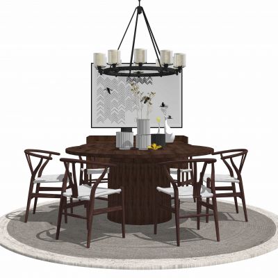 中式别墅餐厅软装