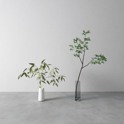 现代花瓶 盆栽 插花