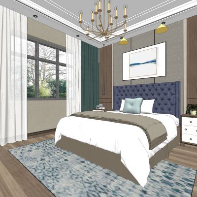 现代风格卧室