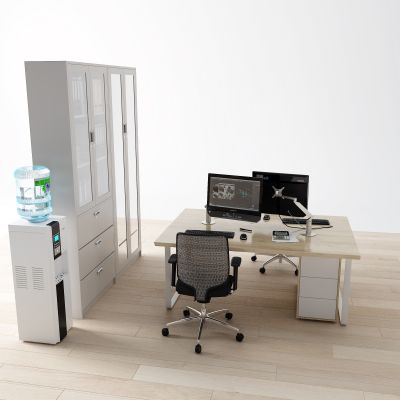 现代文件柜 办公桌 饮水机