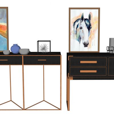 好现代边柜装饰柜组合