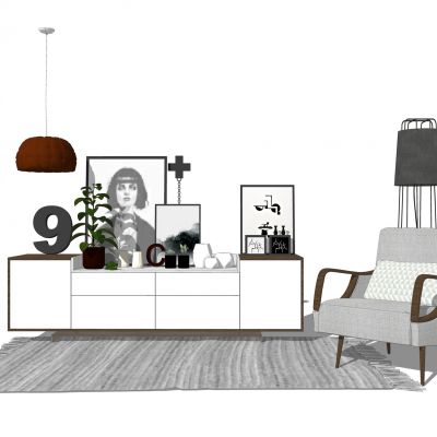 北欧电视柜组合家具