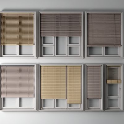 现代窗户 百叶帘