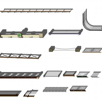 楼梯扶手栏杆组合