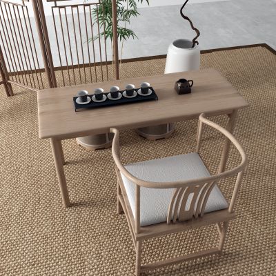 新中式茶桌 书桌 隔断