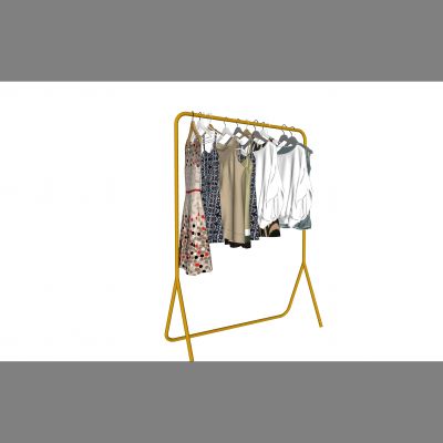 衣架衣服SU模型