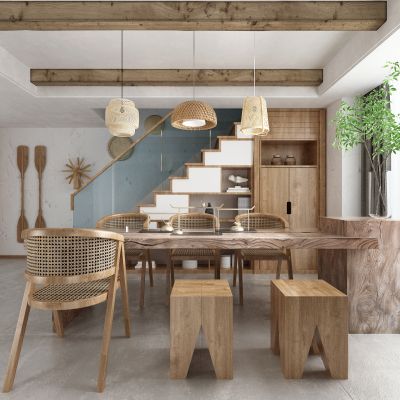 新中式餐厅 餐桌