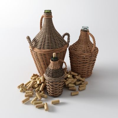 东南亚水瓶 水壶 藤编