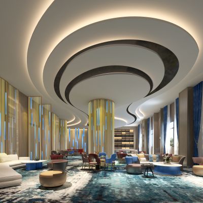 大堂吧，休息区,沙发，酒店