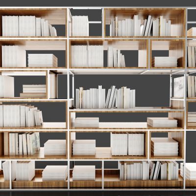 现代风格书架