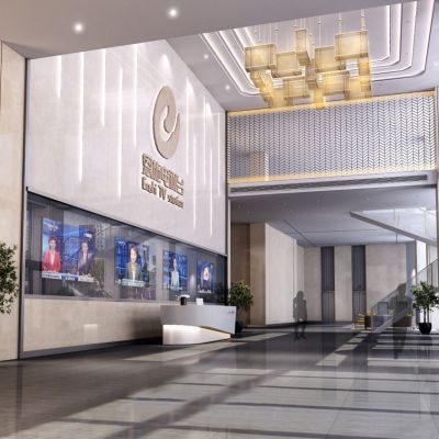 现代电视台 浮雕