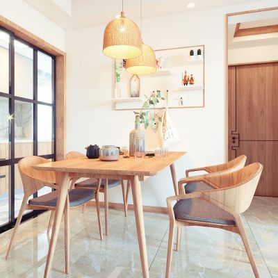 日式客厅 餐厅 餐桌
