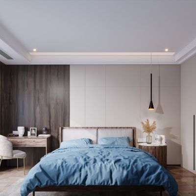 北欧现代简约轻奢风格卧室