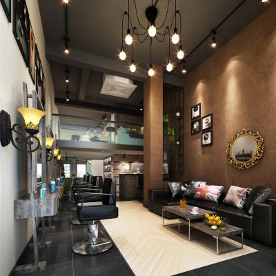 美式风格理发店