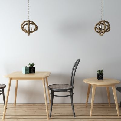 工业风咖啡桌 吊灯