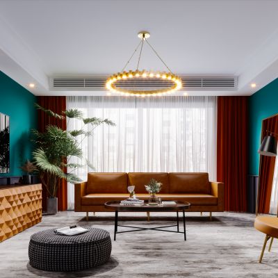 北欧现代简约轻奢风格客厅