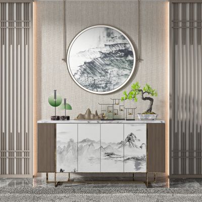 新中式边柜玄关柜