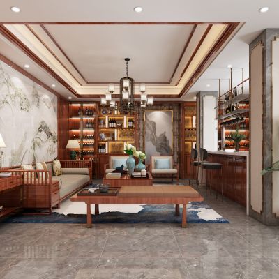 新中式办公室，经理办公室，老总办公室，