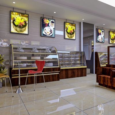 现代甜品面包店