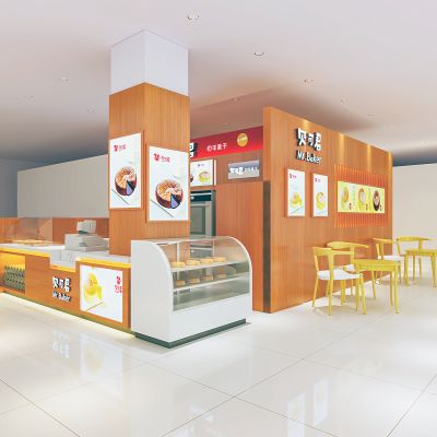 现代甜品面包店