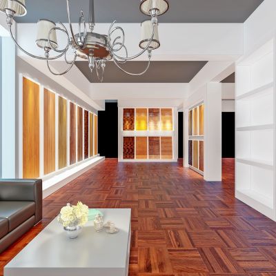 现代木地板专卖店3D模型