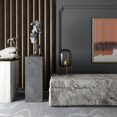 新中式石雕 石头 工艺品 雕塑