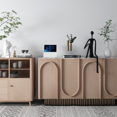 北欧边柜 餐边柜 花瓶