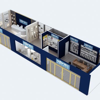 现代灯饰鸟瞰图