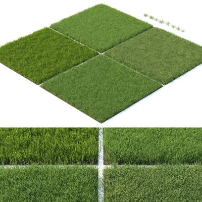 现代草坪，草地，草坪，杂草，草堆3D模型