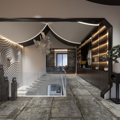 新中式会所包间