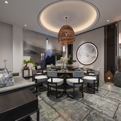 新中式包间餐厅