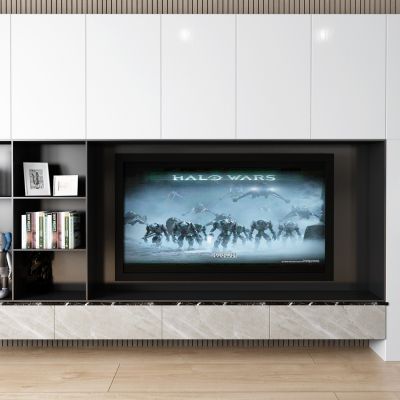 现代电视墙 电视柜