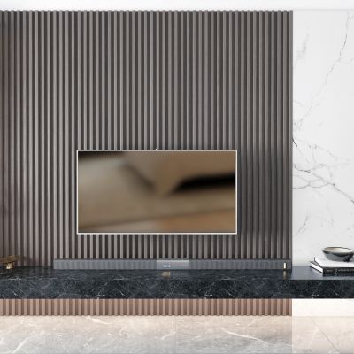 现代电视墙 电视柜 音响