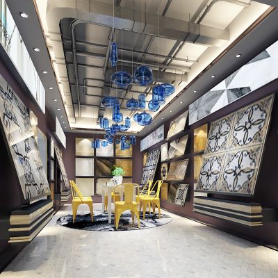 现代瓷砖专卖店3D模型