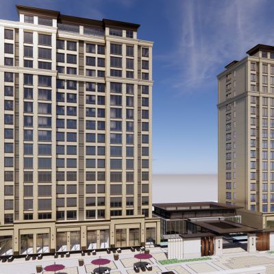 新中式风格示范区，售楼处