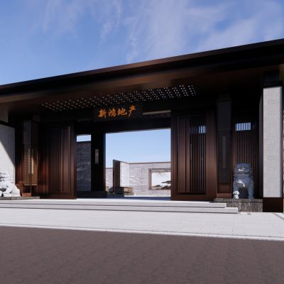 新中式风格示范区，售楼处