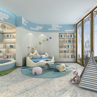 现代儿童游乐场