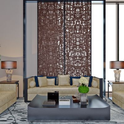 新中式沙发组合