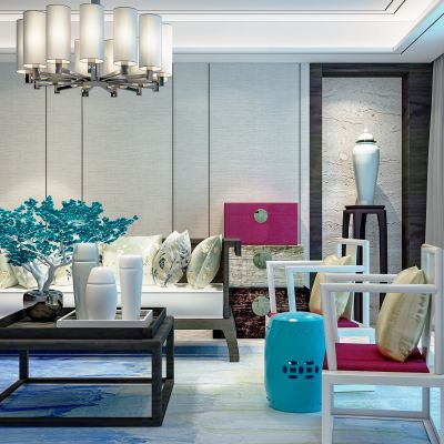 新中式沙发组合