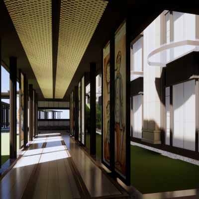 新古典风格示范区，沿街商业，售楼处