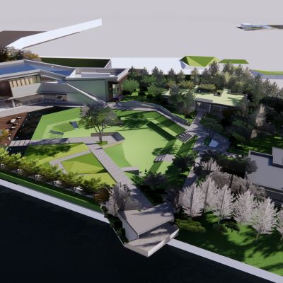 现代风格示范区，售楼处