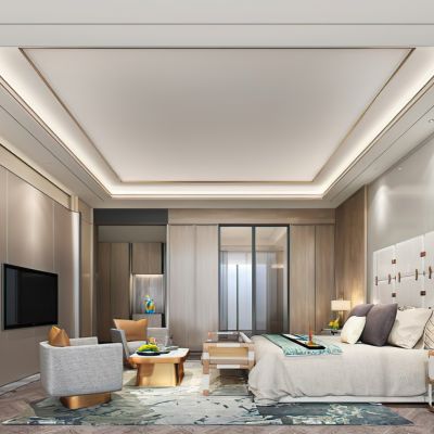 样板房卧室3D模型