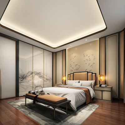 新中式豪宅卧室